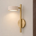 Natural Travertine Wall-Mounted Light with Rotating Arm