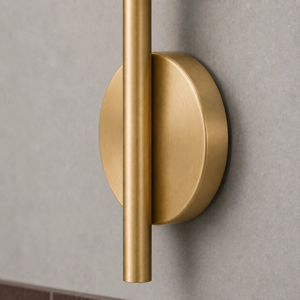 Natural Travertine Wall-Mounted Light with Rotating Arm