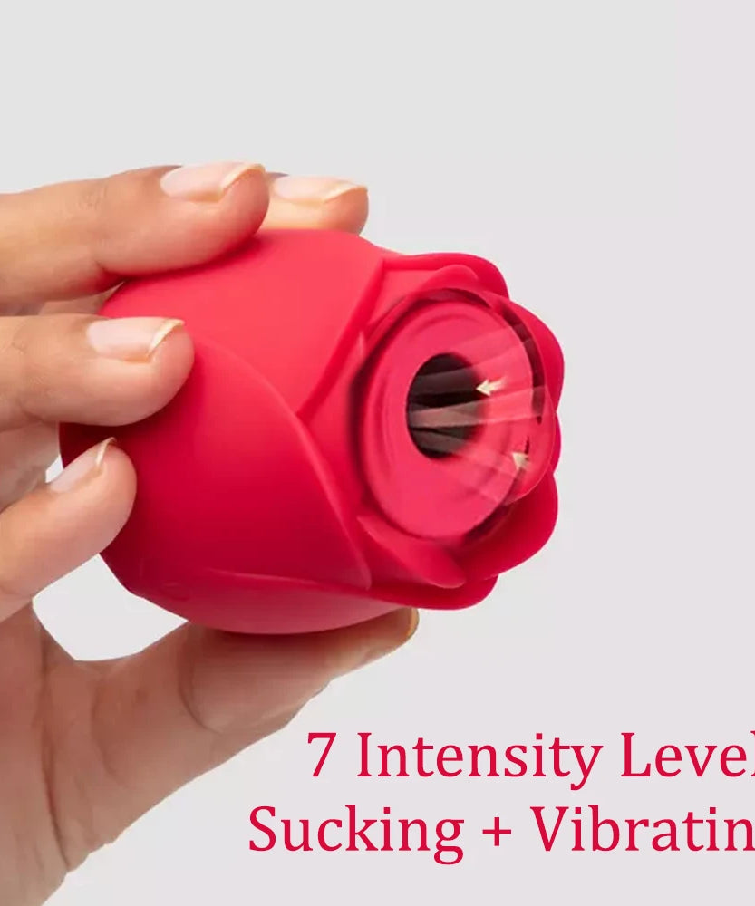 Portable Rose Toy Sucking Vibrator