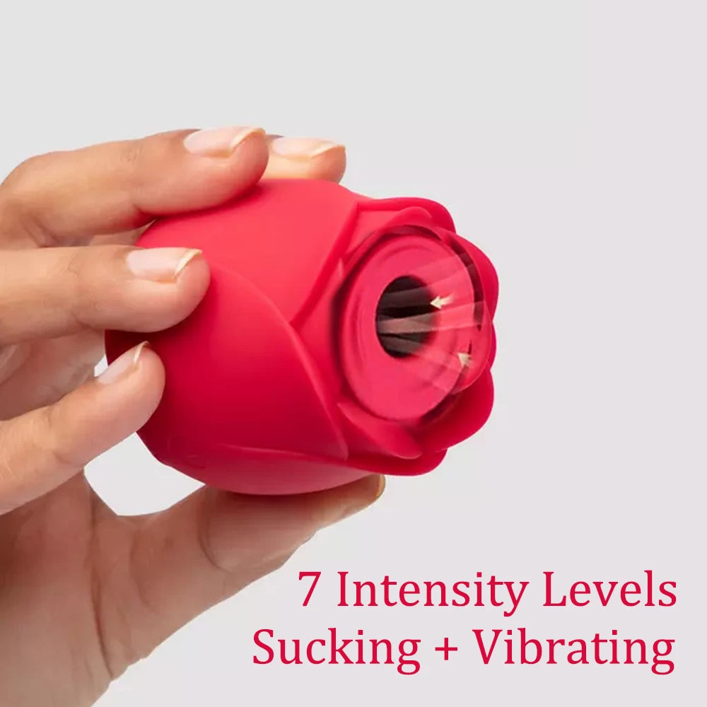 Portable Rose Toy Sucking Vibrator
