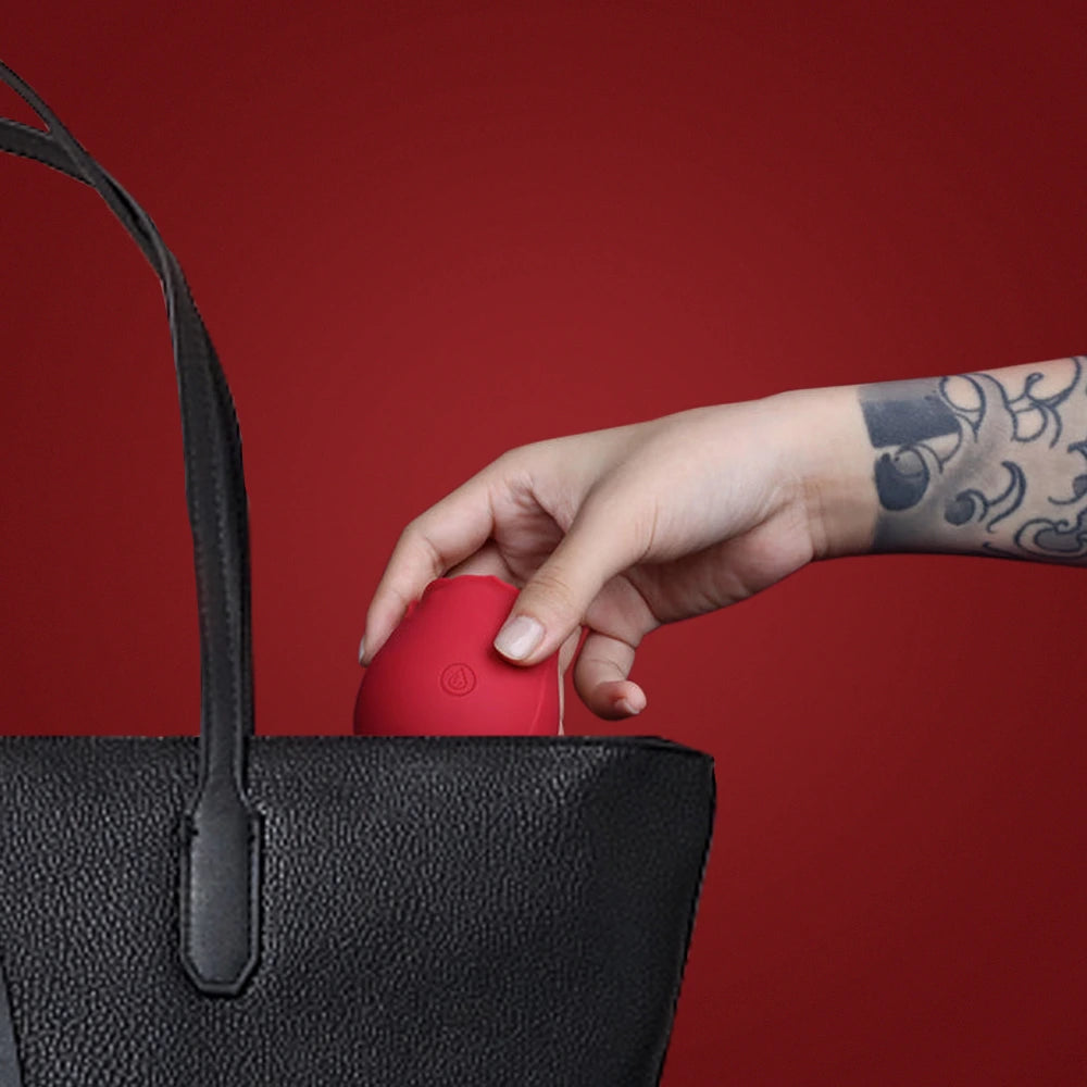 Portable Rose Toy Sucking Vibrator